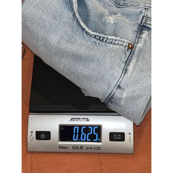 All saints Yanni Denim High Waist Cut-off Shorts Women's Plus Size 27 - Picture 12 of 12